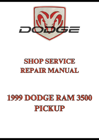 1999 DODGE RAM 3500 PICKUP SHOP SERVICE REPAIR MANUAL - PDF