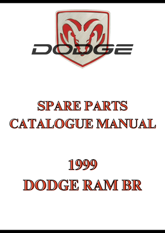 1999 DODGE RAM BR SPARE PARTS CATALOGUE MANUAL - PDF
