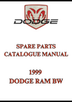 1999 DODGE RAM BW SPARE PARTS CATALOGUE MANUAL - PDF