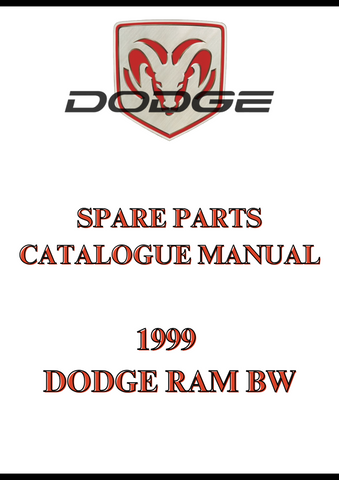 1999 DODGE RAM BW SPARE PARTS CATALOGUE MANUAL - PDF