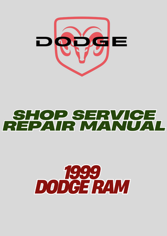 1999 DODGE RAM SHOP SERVICE REPAIR MANUAL - PDF