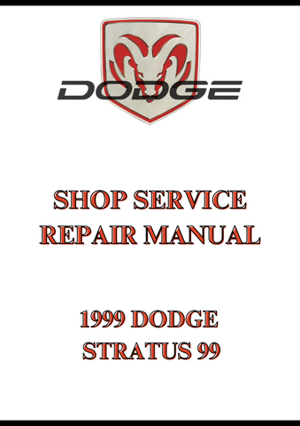 1999 DODGE STRATUS 99 SHOP SERVICE REPAIR MANUAL - PDF