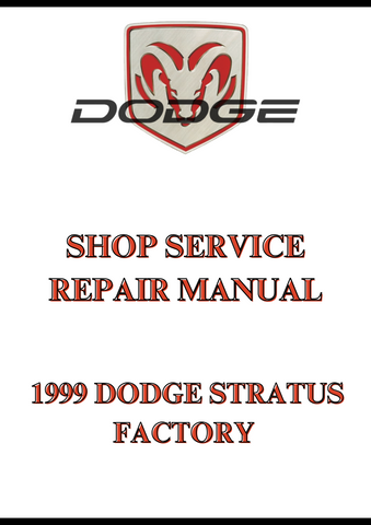 1999 DODGE STRATUS FACTORY SHOP SERVICE REPAIR MANUAL - PDF