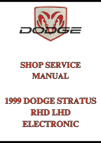 1999 DODGE STRATUS RHD LHD ELECTRONIC SHOP SERVICE MANUAL - PDF