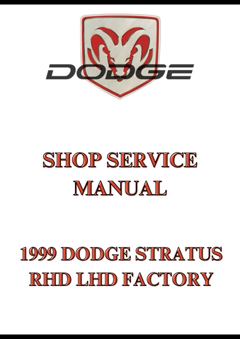 1999 DODGE STRATUS RHD LHD FACTORY SHOP SERVICE MANUAL - PDF