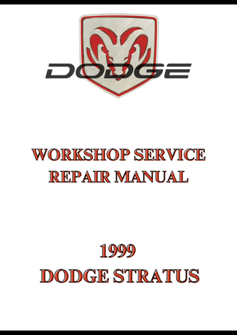 1999 DODGE STRATUS WORKSHOP SERVICE REPAIR MANUAL - PDF