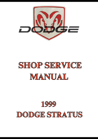 1999 DODGE STRATUS SHOP SERVICE MANUAL - PDF