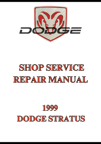 1999 DODGE STRATUS SHOP SERVICE REPAIR MANUAL - PDF