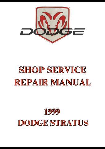 1999 DODGE STRATUS SHOP SERVICE REPAIR MANUAL - PDF