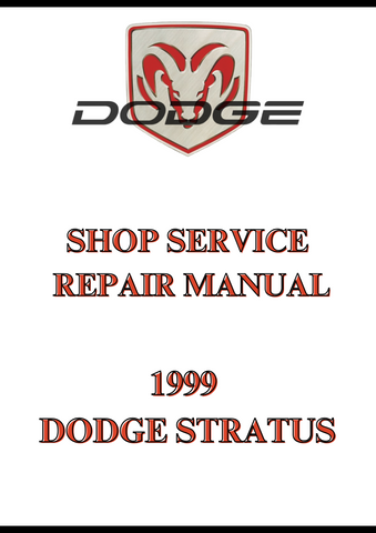 1999 DODGE STRATUS SHOP SERVICE REPAIR MANUAL - PDF