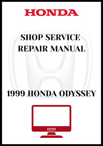 1999 HONDA ODYSSEY SHOP SERVICE REPAIR MANUAL - PDF