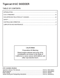 Download Complete Operator/User Manual PDF For Tigercat 615C Skidder | Serial No. (6150101-6151000)