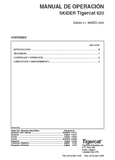 Tigercat 620 Skidder Operator/User Manual (6200111-6200499) - PDF File Download