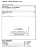 Download Complete Operator/User Manual PDF For Tigercat 610E Skidder | Serial No. (6101101-6102600, 6101101-6102500)