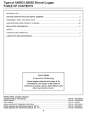 Download Complete Operator/User Manual PDF For Tigercat S855D Shovel Logger | Serial No. (85552001-85553000)