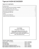 Download Complete Operator/User Manual PDF For Tigercat 615E Skidder | Serial No. (6151001-6151500)