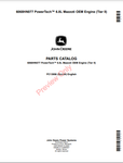 PARTS CATALOG MANUAL - 6068HN077 POWERTECH 6.8L MAZZOTI OEM ENGINE (TIER II) PC13956