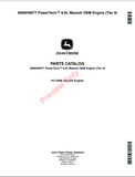 PARTS CATALOG MANUAL - 6068HN077 POWERTECH 6.8L MAZZOTI OEM ENGINE (TIER II) PC13956