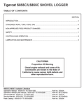 Download Complete Operator/User Manual PDF For Tigercat S855C Shovel Logger | Serial No. (85550101-85552000, 85551001-85552000)