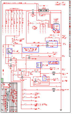 Tigercat 855D Feller Buncher Electrical Schematic Manual (85512001-85513000) - PDF File Download