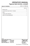 Download Complete Operator/User Manual PDF For Tigercat S860 Shovel Logger | Serial No. (860S0501-86051499, 86051001-86051499)