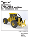 Tigercat 602 Skidder Operator/User Manual (6020101-6027600, 6020101-6020200) - PDF File Download