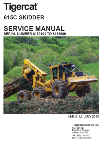 Tigercat 615C Skidder Service Repair Manual (6150101-6151000) - PDF File Download