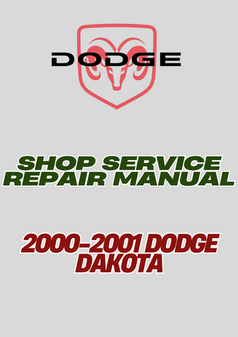 2000-2001 DODGE DAKOTA SHOP SERVICE REPAIR MANUAL - PDF