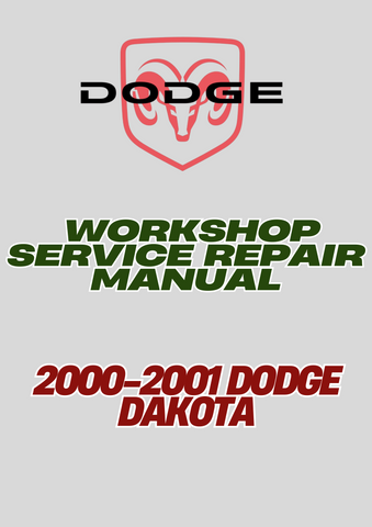 2000-2001 DODGE DAKOTA WORKSHOP SERVICE REPAIR MANUAL - PDF