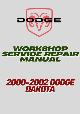 2000-2002 DODGE DAKOTA WORKSHOP SERVICE REPAIR MANUAL - PDF