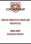 2000-2005 DODGE NEON SHOP SERVICE REPAIR MANUAL - PDF