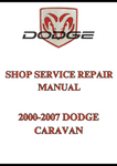 2000-2007 DODGE CARAVAN SHOP SERVICE REPAIR MANUAL - PDF