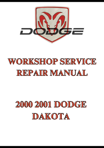 2000 2001 DODGE DAKOTA WORKSHOP SERVICE REPAIR MANUAL - PDF