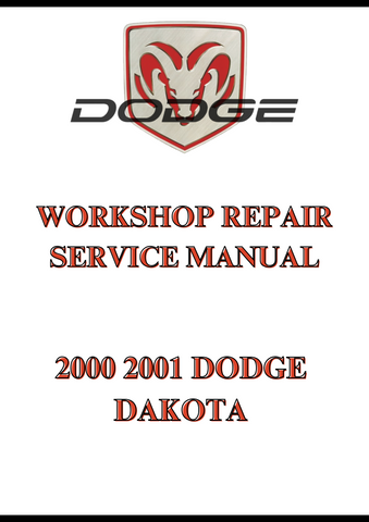 2000 2001 DODGE DAKOTA WORKSHOP REPAIR SERVICE MANUAL - PDF