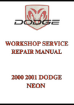 2000 2001 DODGE NEON WORKSHOP SERVICE REPAIR MANUAL - PDF  