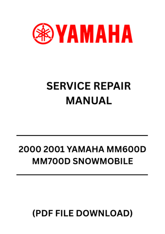 Unlock the full potential of your 2000-2001 Yamaha MM600D and MM700D snowmobiles with our comprehensive Service Repair Manual. This PDF file is your ultimate guide, packed with detailed instructions, diagrams, and troubleshooting tips to keep your snowmobile running smoothly all season long.
