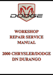 2000 CHRYSLER/DODGE DN DURANGO WORKSHOP REPAIR SERVICE MANUAL - PDF