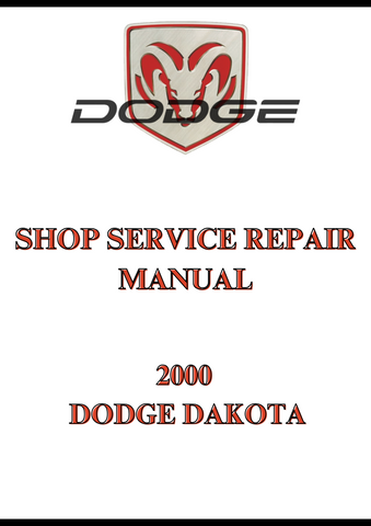 2000 DODGE DAKOTA SHOP SERVICE REPAIR MANUAL - PDF
