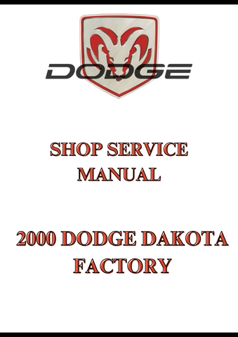 2000 DODGE DAKOTA FACTORY SHOP SERVICE MANUAL - PDF