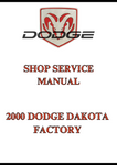 2000 DODGE DAKOTA FACTORY SHOP SERVICE MANUAL - PDF