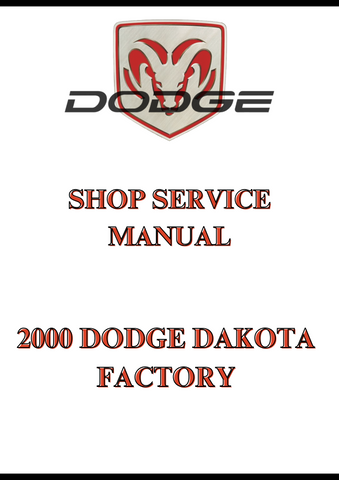 2000 DODGE DAKOTA FACTORY SHOP SERVICE MANUAL - PDF