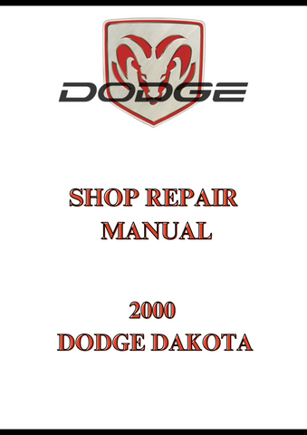 2000 DODGE DAKOTA SHOP REPAIR MANUAL - PDF