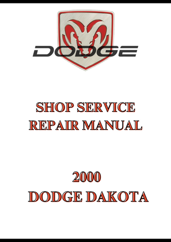 2000 DODGE DAKOTA SHOP SERVICE REPAIR MANUAL - PDF