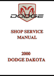 2000 DODGE DAKOTA SHOP SERVICE MANUAL - PDF
