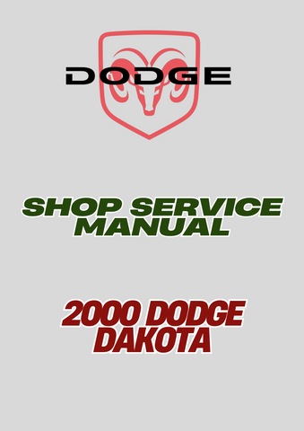  2000 DODGE DAKOTA SHOP SERVICE MANUAL - PDF