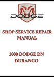2000 DODGE DN DURANGO SHOP SERVICE REPAIR MANUAL - PDF