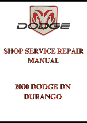 2000 DODGE DN DURANGO SHOP SERVICE REPAIR MANUAL - PDF