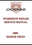 2000 DODGE NEON WORKSHOP REPAIR SERVICE MANUAL - PDF