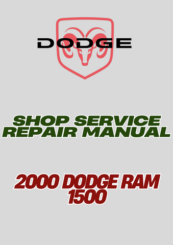 2000 DODGE RAM 1500 SHOP SERVICE REPAIR MANUAL - PDF