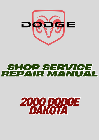 2000 DODGE DAKOTA SHOP SERVICE REPAIR MANUAL - PDF